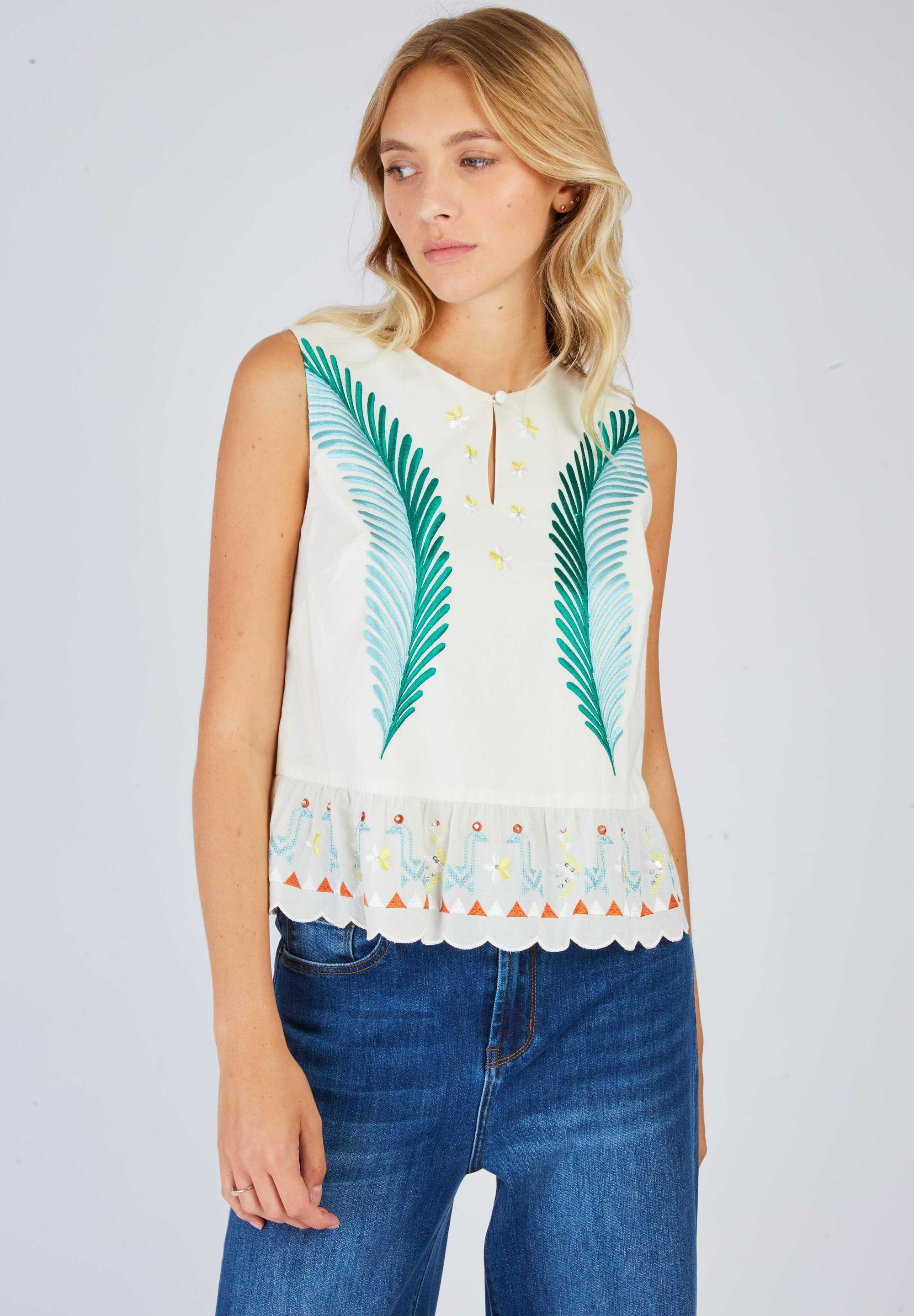 Blouse Derhy Mode Derhy LAURE Blouse Ecru/écru ZALANDO