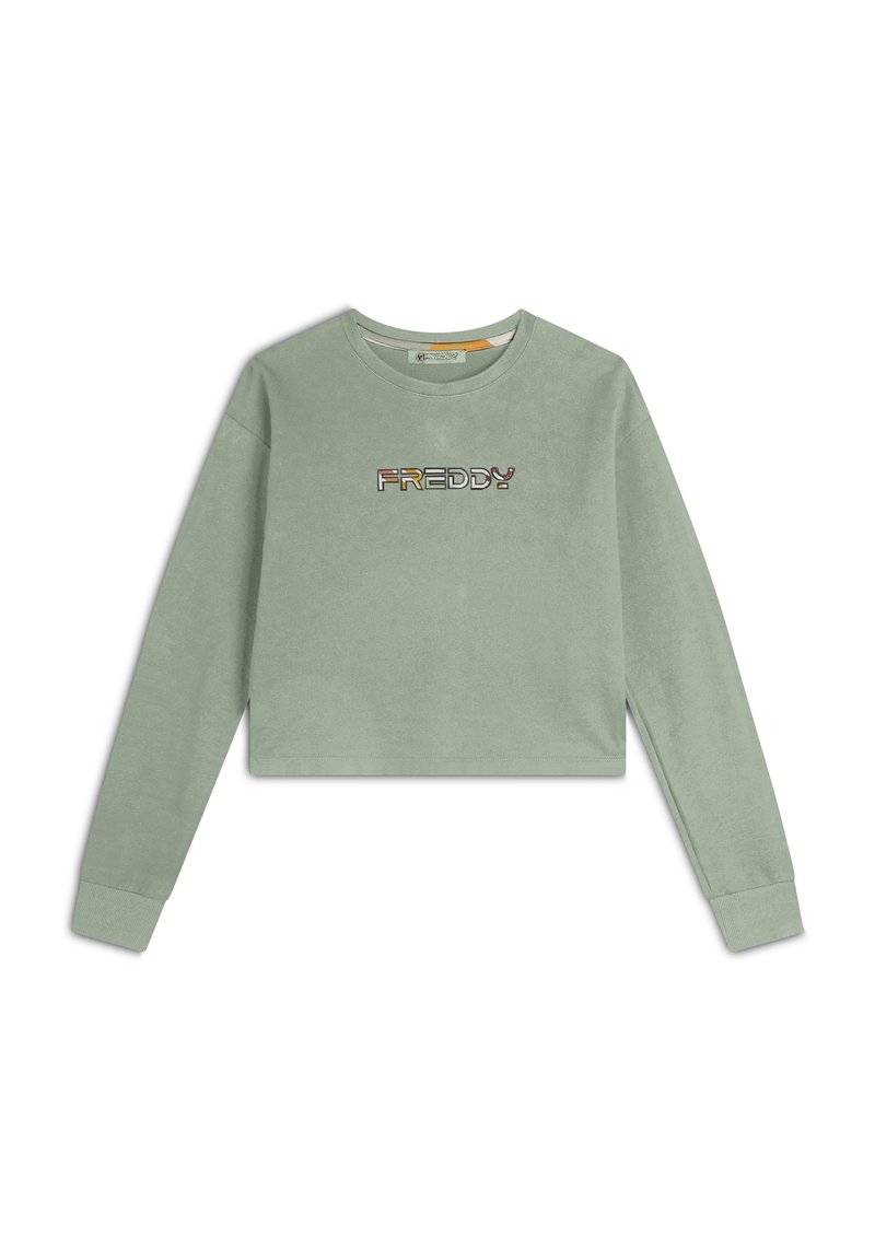 Freddy CROPPED CON LOGO - Felpa - desert sage