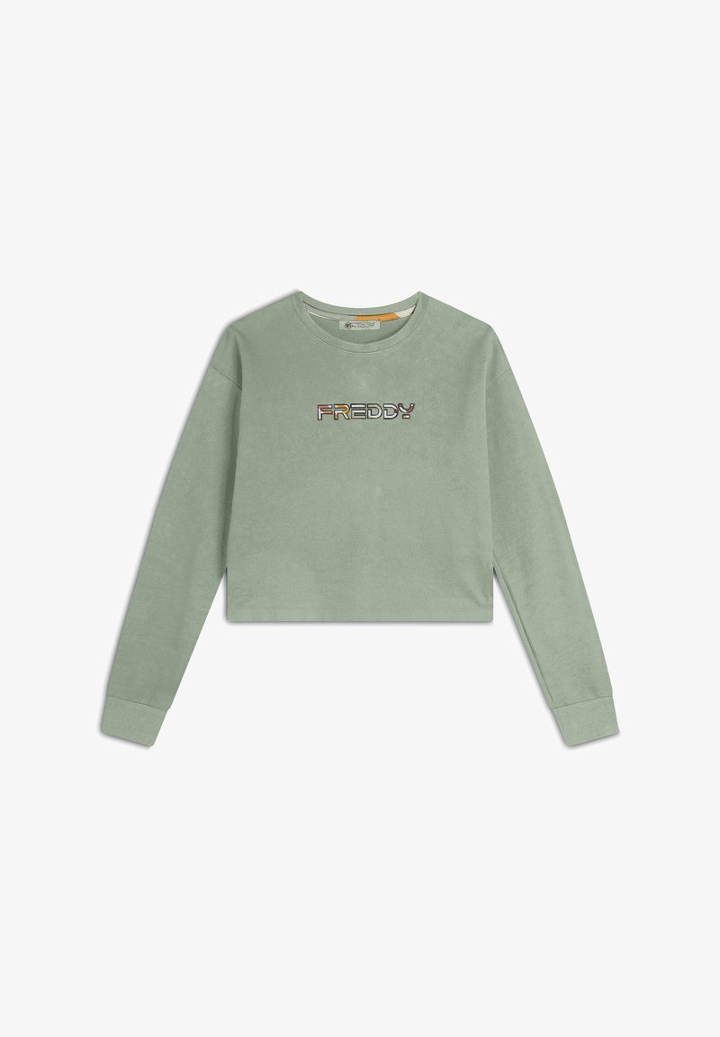 Freddy CROPPED CON LOGO - Felpa - desert sage