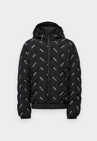 LOGO - Gewatteerde jas - black