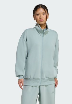 ALL SZN SOFT LUX LOOSE FULL-ZIP - Sweat zippé - sage