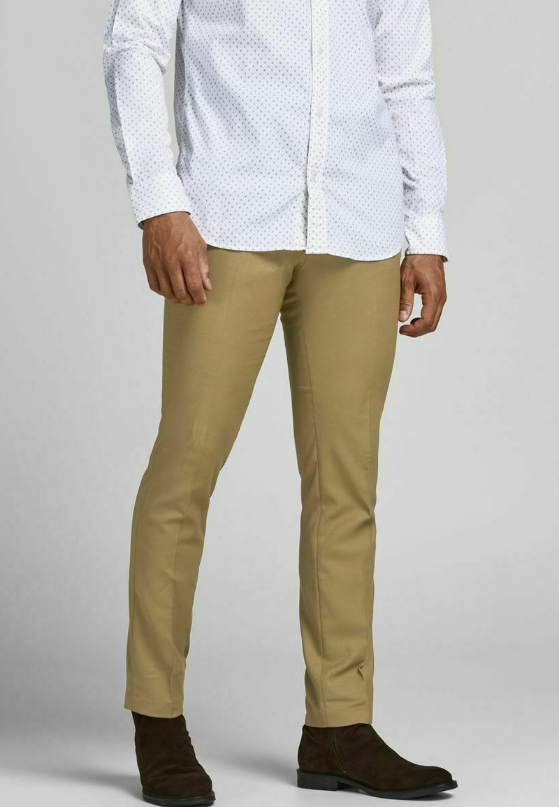 Jack & Jones PREMIUM JPRSOLARIS  NOOS - Nohavice - dark coat khaki