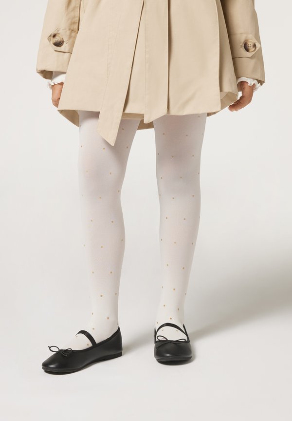 DENIERS - Strumpfhose - bianco latte pois glitter