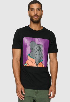 BORED GORILLA  - Potiskana majica - black