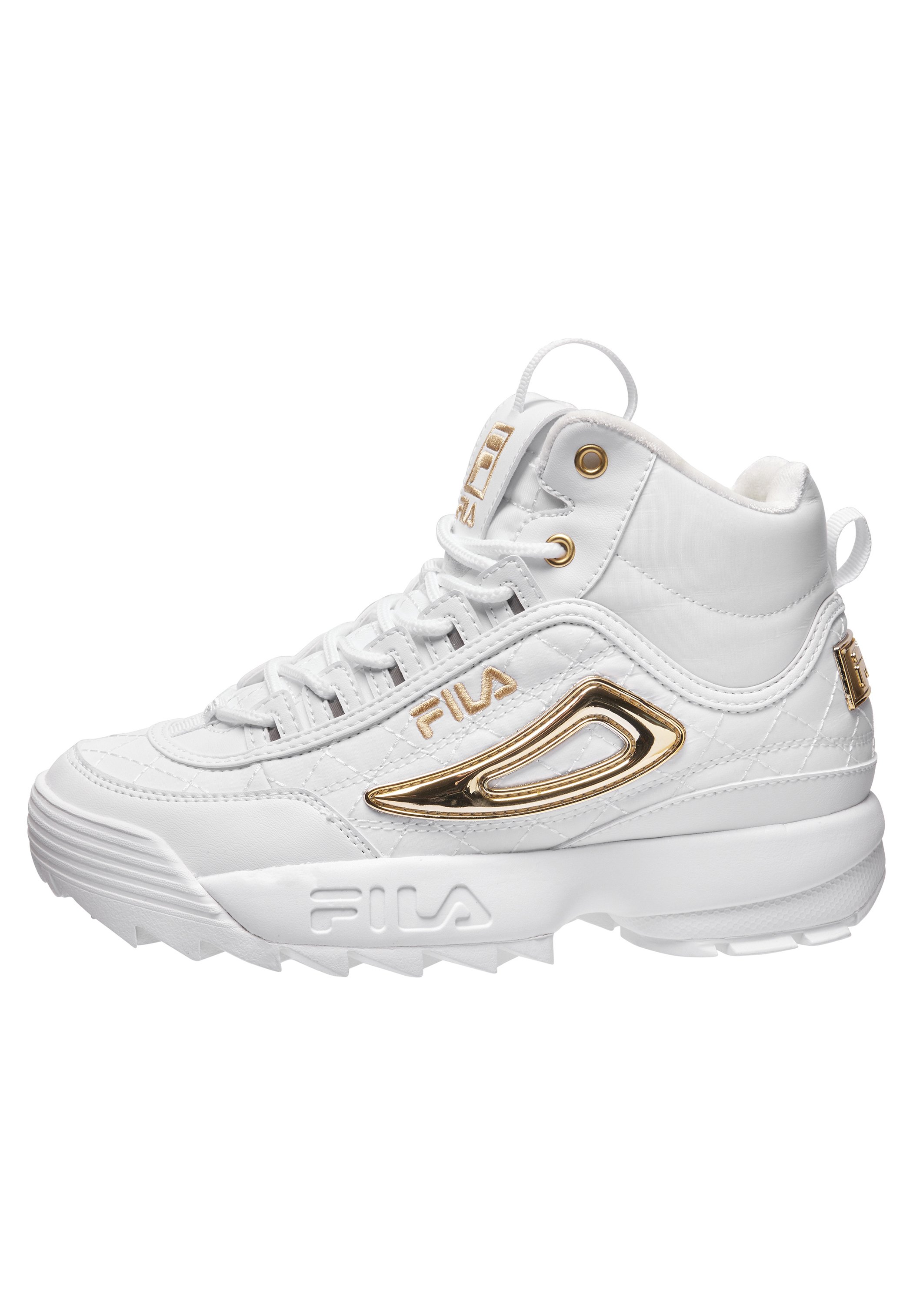Fila DISRUPTOR - Sneakers laag - white / gold/wit - Zalando.nl