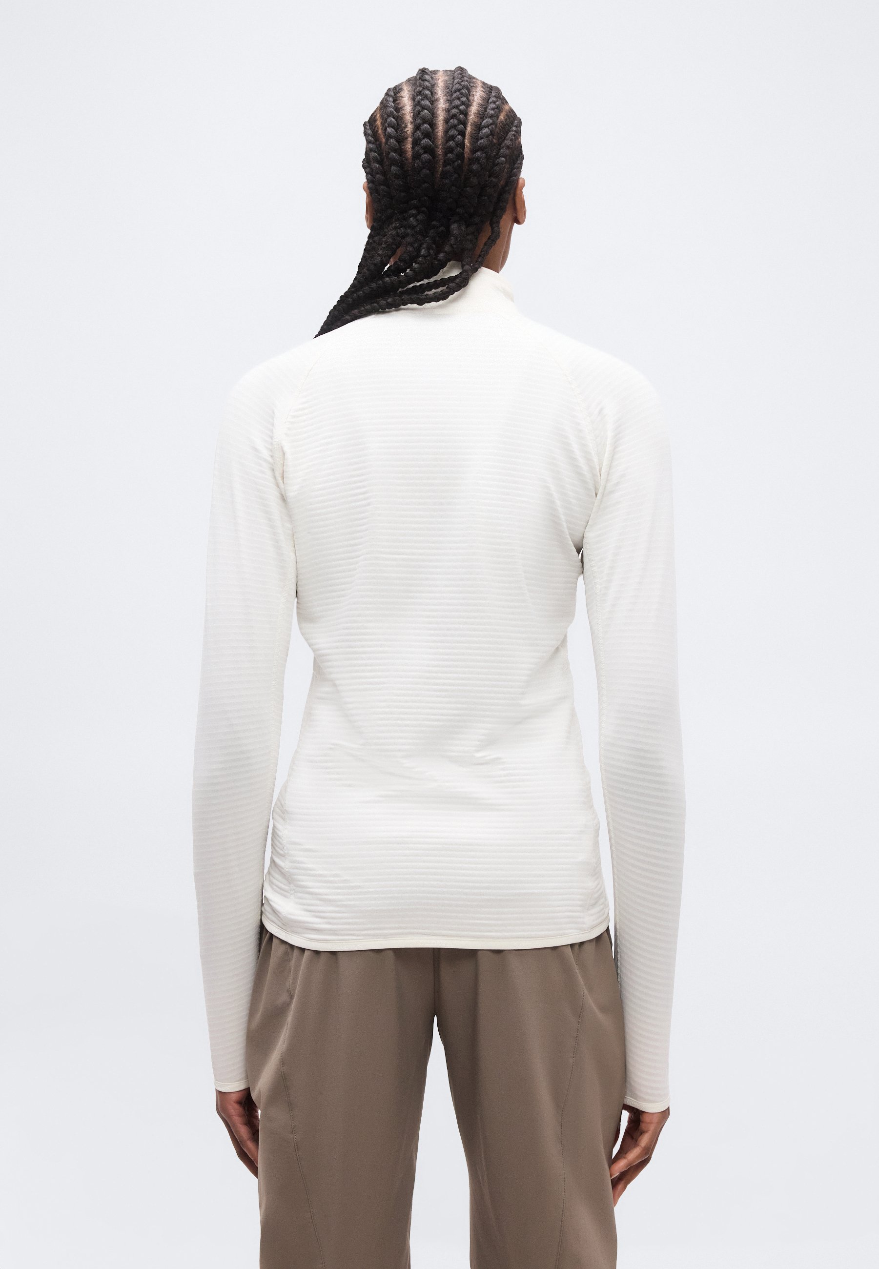 Salomon LIGHTWARM - Jachetă din fleece - whisper white/alb natural