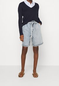 s.Oliver Stickad tröja - dark blue