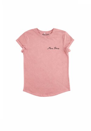 Mira Paris, ESSENTIAL CLASSIC ROLL UP TEE 26 - T-shirt basique - washed pink