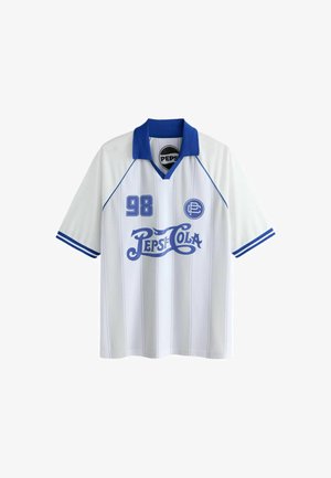 Next, REGULAR FIT - FOOTBALL POLO SHIRT . - Pikeepaita - white pepsi