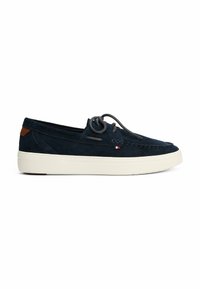 Tommy Hilfiger TOMMY HILFIGER LACE-UP SUEDE HYBRID BOAT SHOES - Náuticos - desert sky