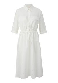 s.Oliver MIT BRODERIE ANGLAISE - Haljina-majica - ecru