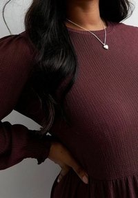 New Look Curves Jerseykleid - mottled bordeaux