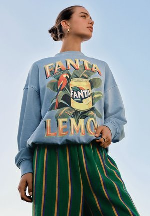 Next, REGULAR FIT - FANTA LEMON WASHED SWEATSHIRT . - Collegepaita - blue