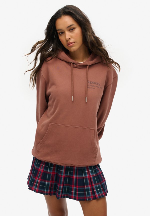 CORE LOGO CITY LOOSE FIT - Kapuzenpullover - nutmeg spice