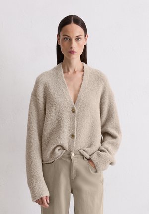 LONGSLEEVE V-NECK - Strickjacke - chalky mauve melange