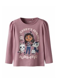 Maglietta A Maniche Lunghe Per Bambina Gabby's Dollhouse, Viola, 100% Cotone, Taglia 5 Anni