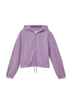 Sweater met rits - lavendel