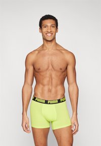 Puma EVERYDAY BASIC 2 PACK - Boxer alsónadrág - lime smash/black