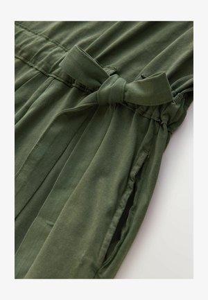 Next, REGULAR FIT - SARONG TIE - Jerseykjole - washed khaki green