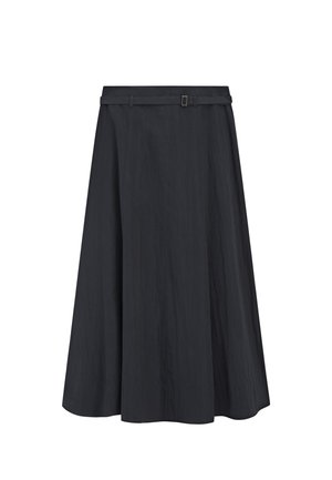 Massimo Dutti WITH BELT DETAIL - Jupe trapèze - dark blue