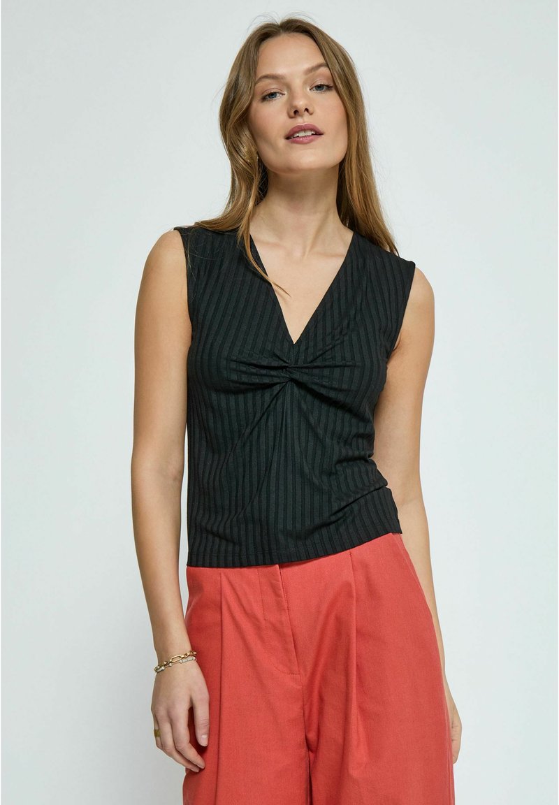Top Blusa Traffic People A Righe | Blu E Bianco | Senza Maniche | Taglia XS | Nuovo Con Etichette - Foto 3