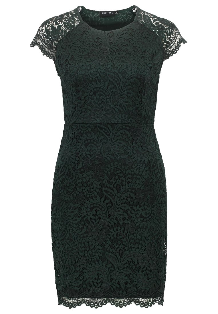 green dress with feather trim MOMENTOUS FEATHER TRIM ACRYLIC EXCLUSIVE OCCASION DRESS (Green) Xlarge By Styletittudeapparelusa main image 1