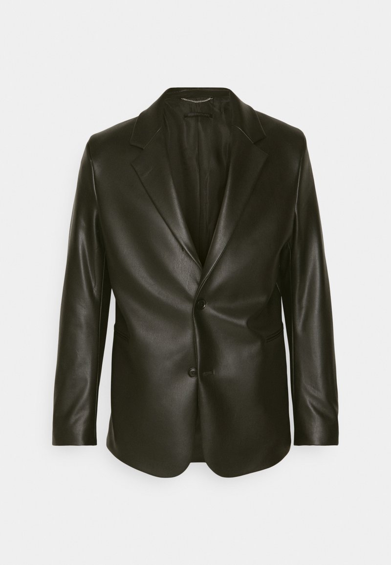 drykorn Imitatieleren jas zwart