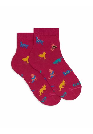 WITH CAT MOTIF - Calze - fucsia