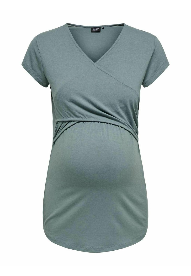 ONLY MATERNITY OLMLISA MATERNITY - T-shirts basic - balsam green