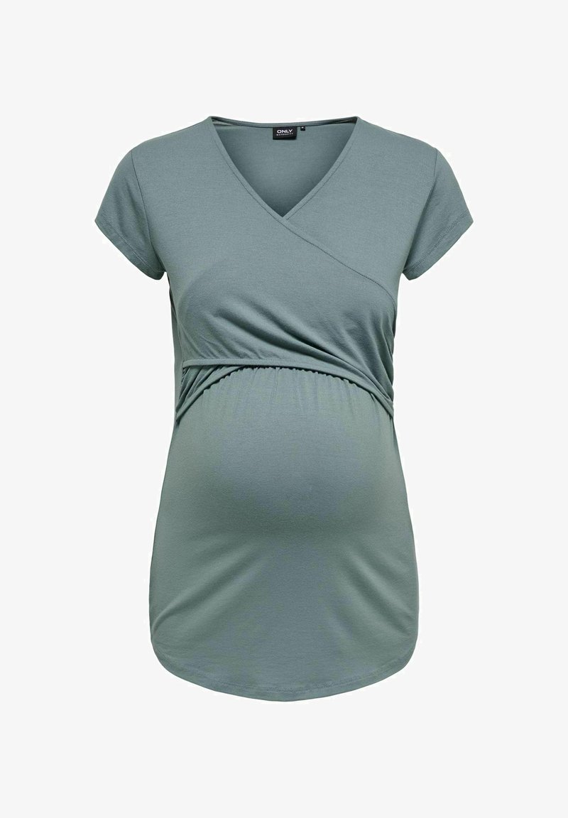 ONLY MATERNITY OLMLISA MATERNITY - T-shirts basic - balsam green