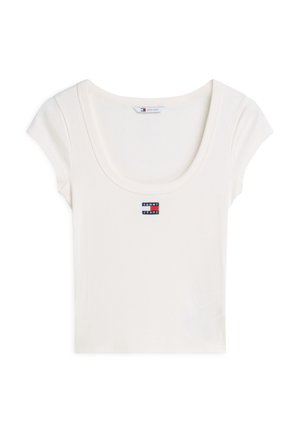 Tommy Jeans, Βασικό μπλουζάκι - ancient white