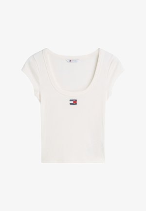 Tommy Jeans, Βασικό μπλουζάκι - ancient white