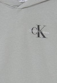 Calvin Klein Jeans SMALL MONOGRAM HOODIE UNISEX - Sweatshirt com capuz - grey dew