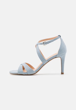High heeled sandals - light blue