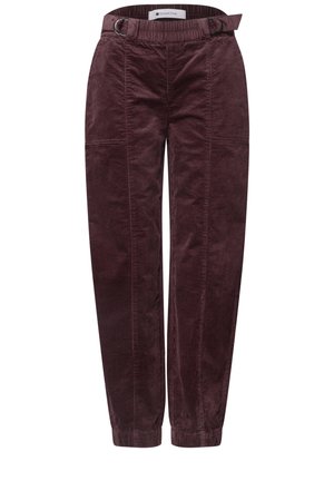 Street One, HIGH WAIST BARREL LEG HOSE MIT ELASTIKBUND - Pantalon classique - vintage ruby
