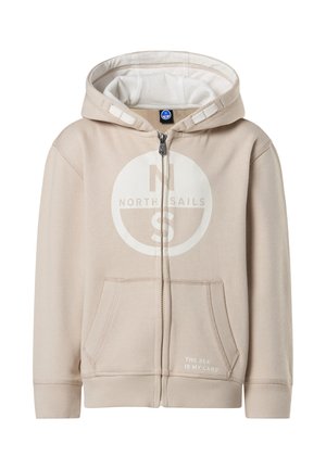 HOODIE WITH MAXI LOGO - Sweatjacke - ivory