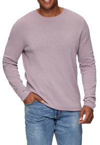 QS ROLLSAUM UND WASCHEFFEKT - Strickpullover - flieder