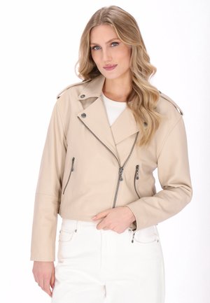 Bőrdzseki - offwhite