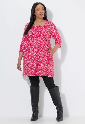 TROPICAL FLOWER A-LINE POCKET  - Freizeitkleid - red