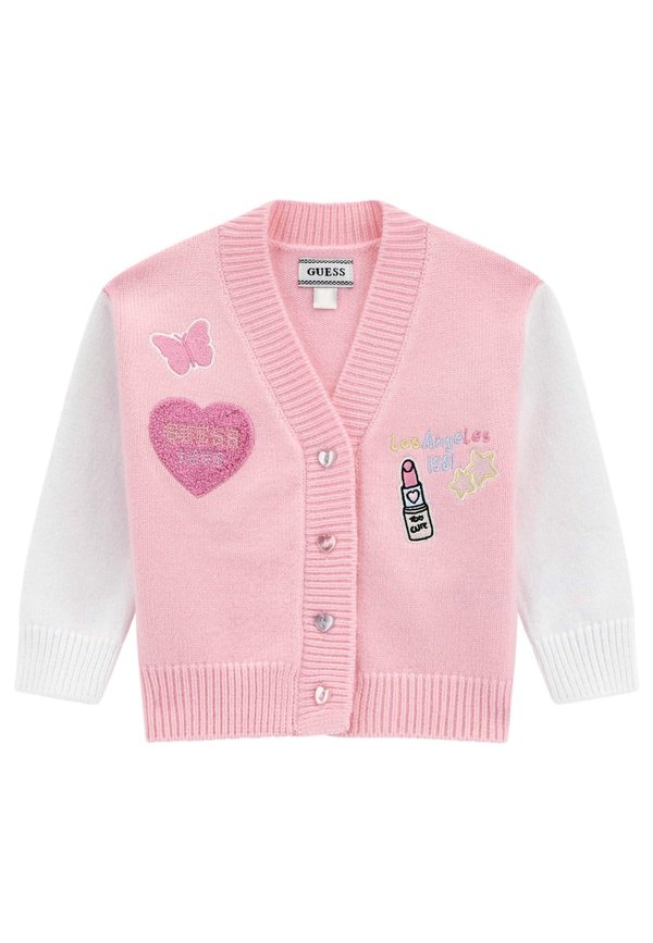 BESTICKTER  - Strickjacke - puderrosa