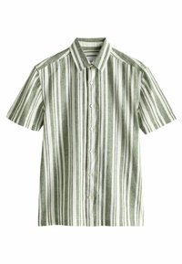 Next STRIPE SHORT SLEEVE - REGULAR FIT - Vapaa-ajan kauluspaita - green