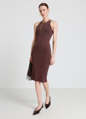 Calliope, ABITO TINTA UNITA - Robe en jersey - marrone