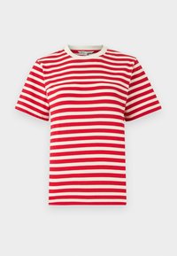 ONLLIVINA STRIPE - Triko s potiskem - cloud dancer/salsa
