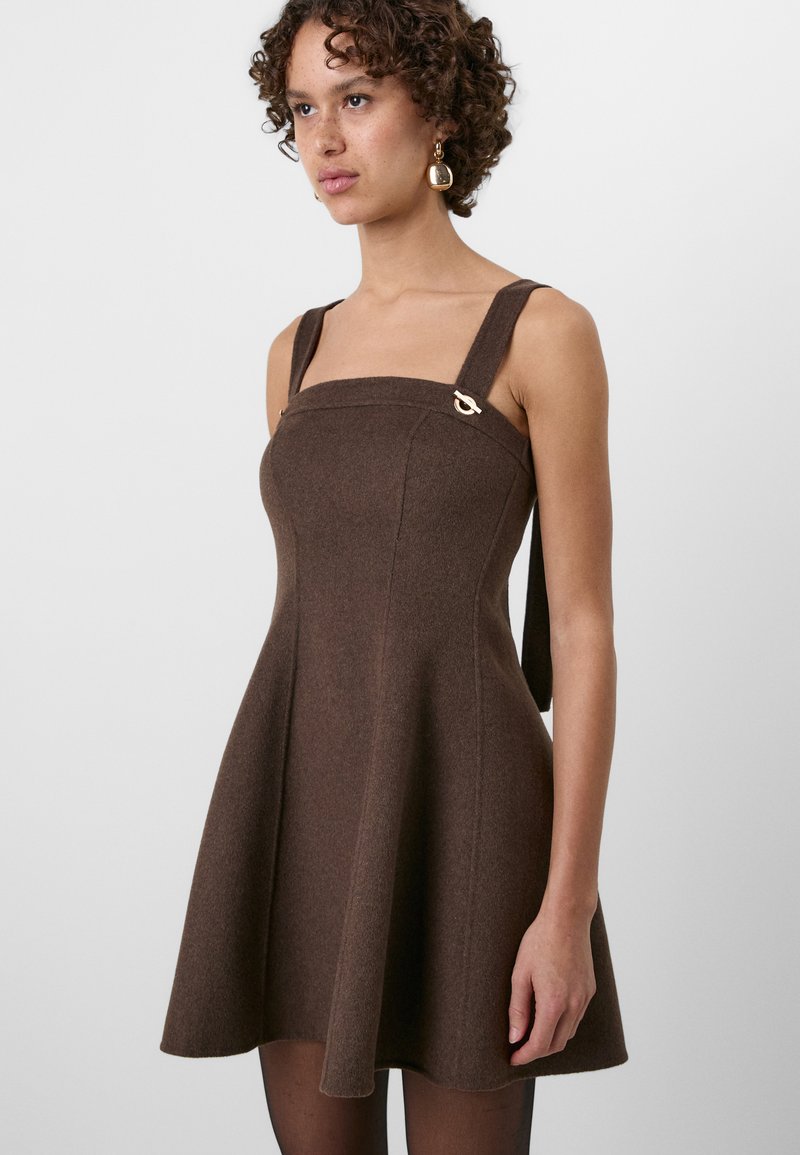 brown dress gap Gap x Cult Gaia Brown Wool Mini Dress Size 2 – ThriftWardrobe main image 1