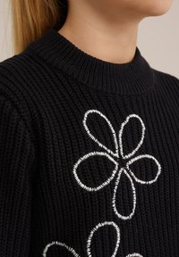 WE Fashion Stickad tröja - black