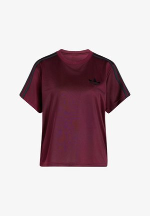adidas Originals, FIREBIRD TEE - T-Shirt print - maroon black