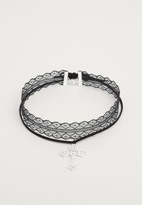 2 PACK - Smykke - silver-coloured/black