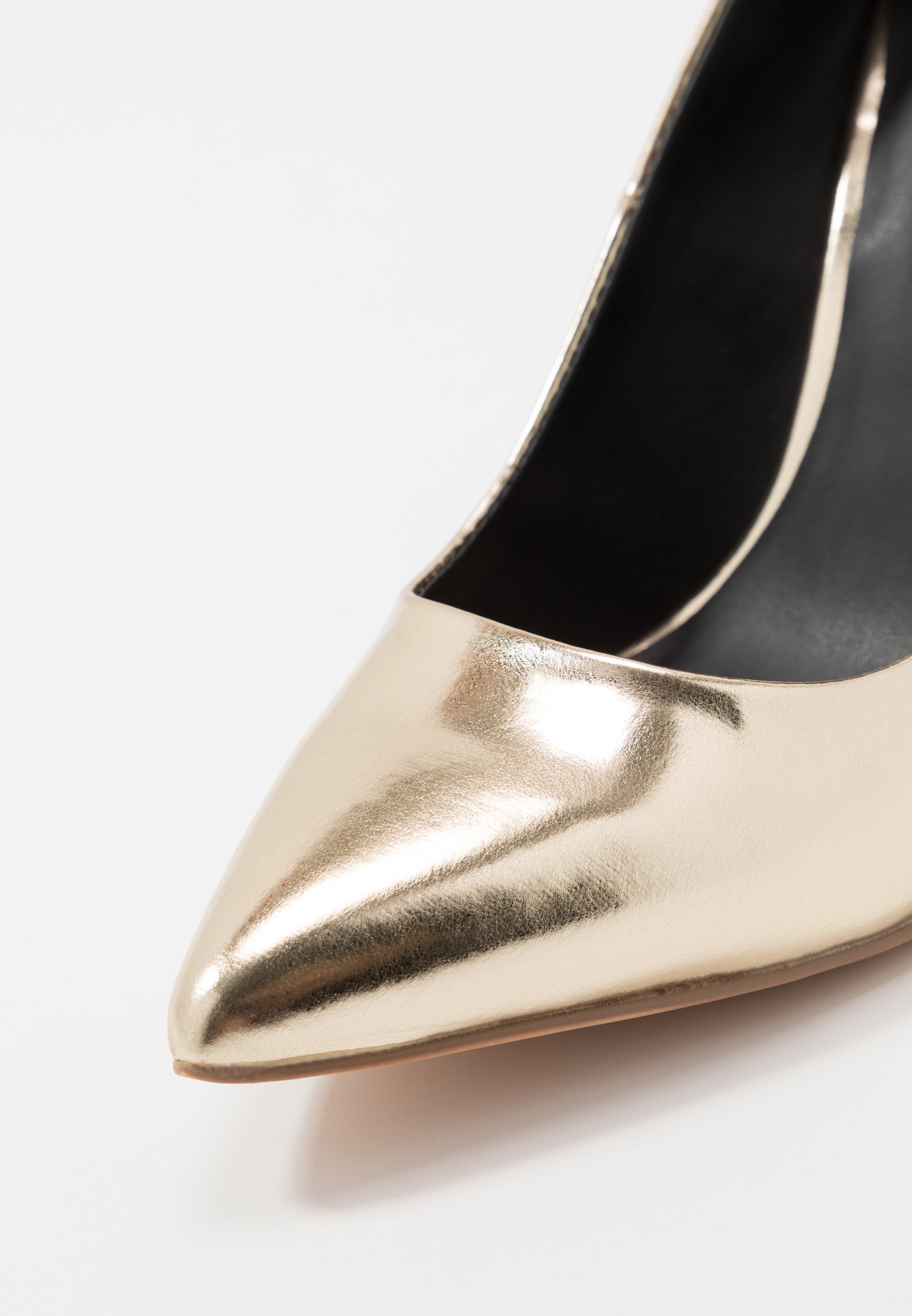 escarpin doré zalando