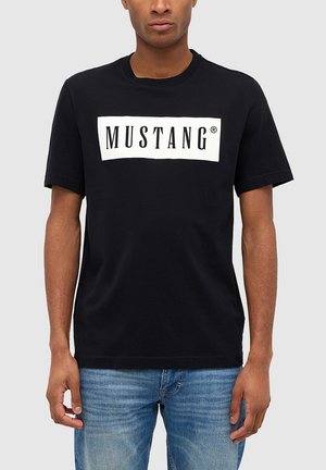 AUSTIN CREW-NECK RUNDHALS KURZARM REGULAR FIT 2ER PACK - Print T-shirt - schwarz   navy
