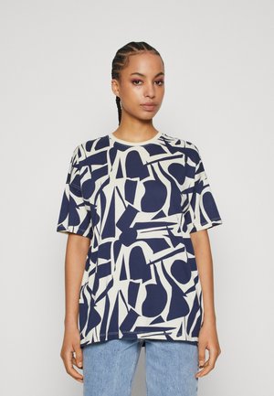 ONLY ONLMAY OVERSIZE - T-shirt imprimé - naval academy